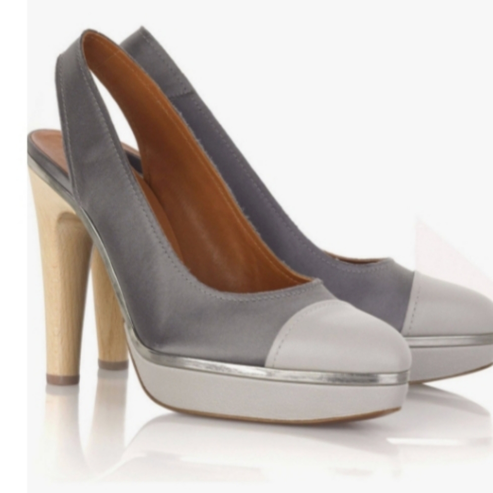 SATIN SLINGBACK PUMPS WOMEN'S SHOES SIZE 9